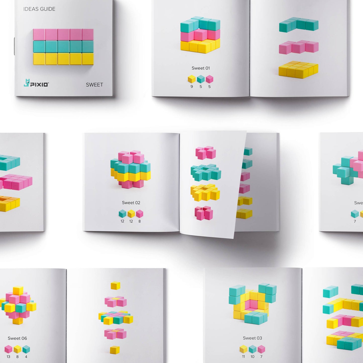 Abstract Sweet - 60 pcs Multi-Color Magnetic Block Set