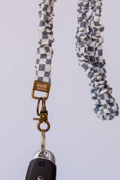Andi x Rad Rev Grey Checkered Lanyard