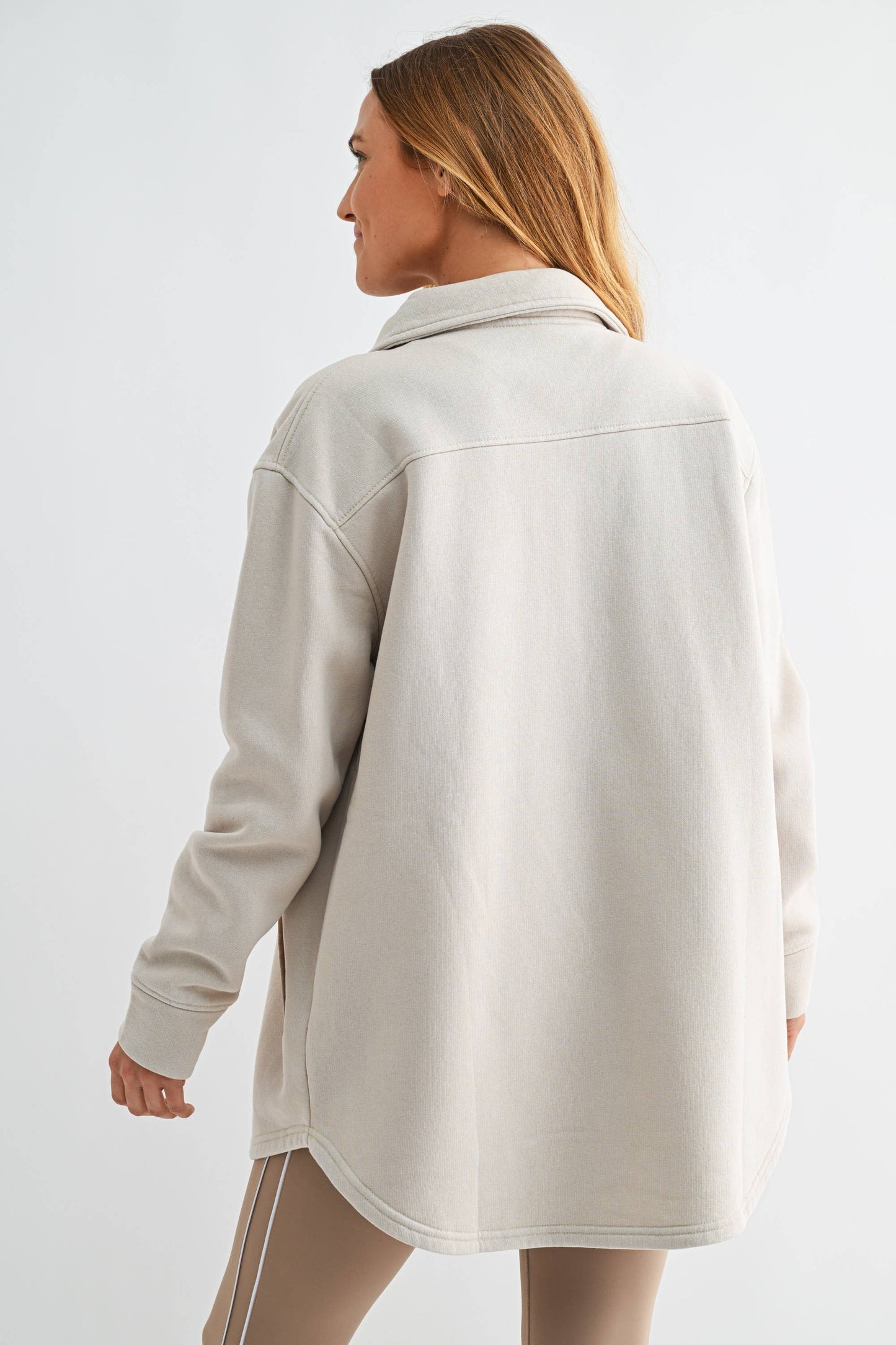 Snap-On Shacket with Pockets