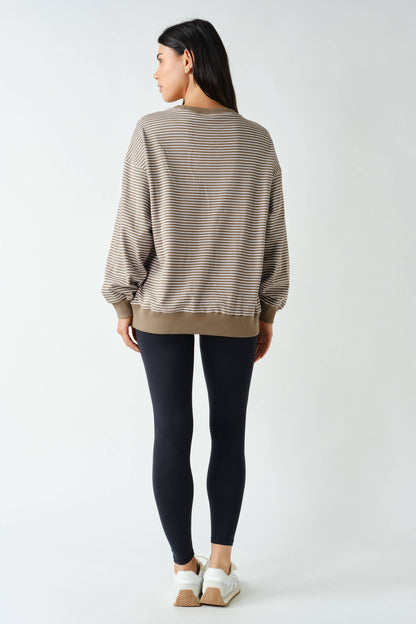 Coastal Striped Crewneck