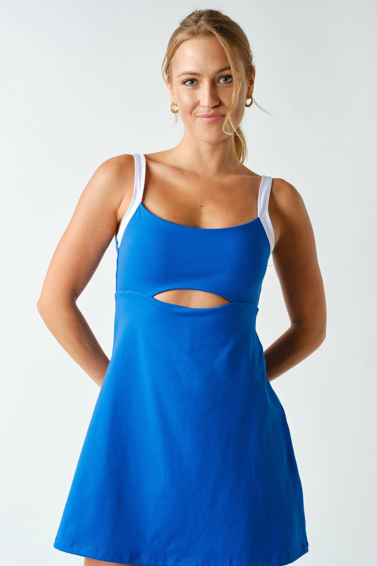 Sculpted Cutout Exercise Dress