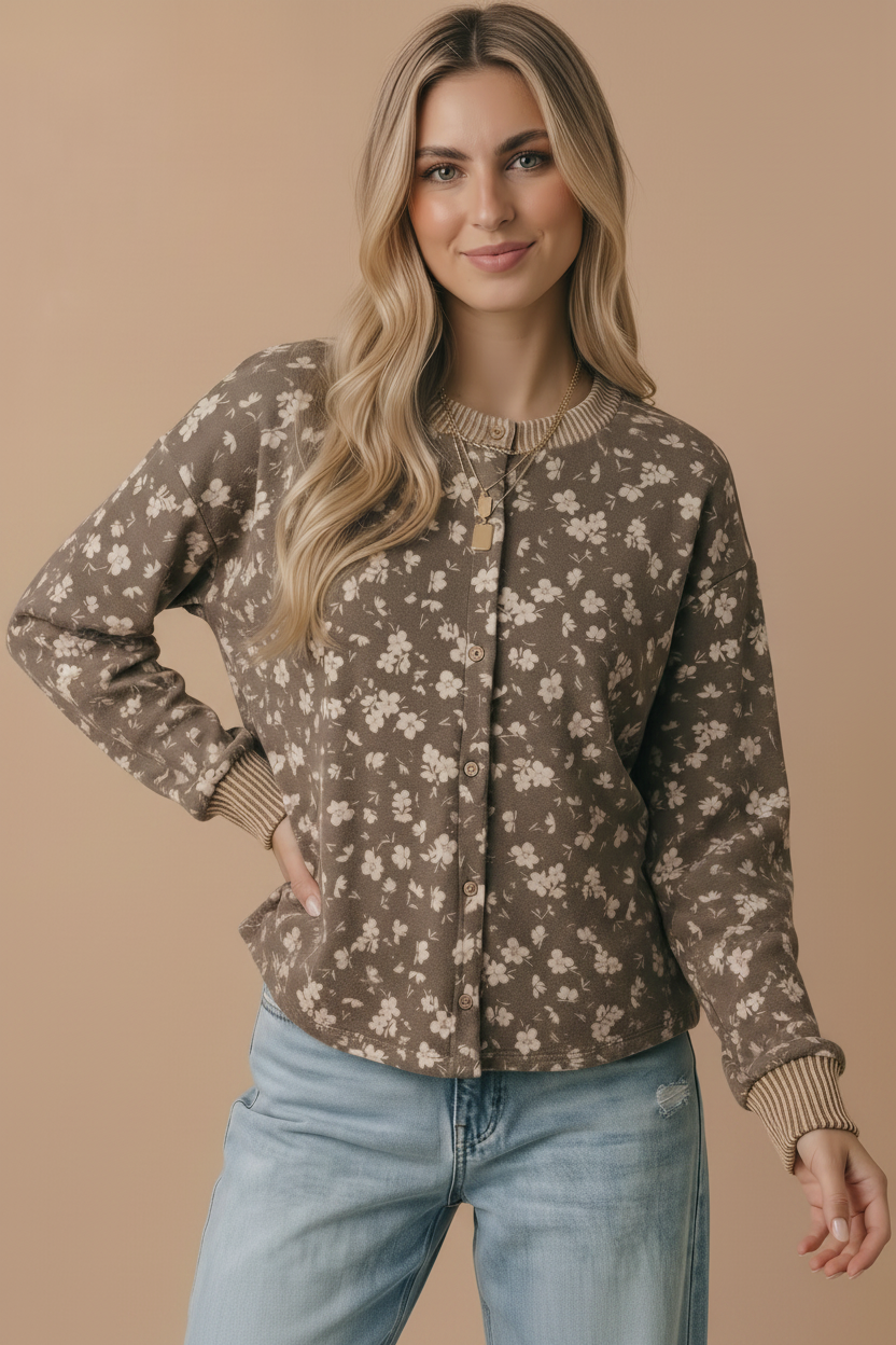 Ditsy Floral Button Down