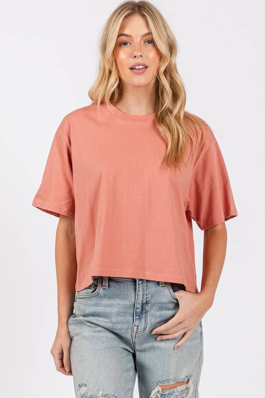 Relaxed Crop Tee