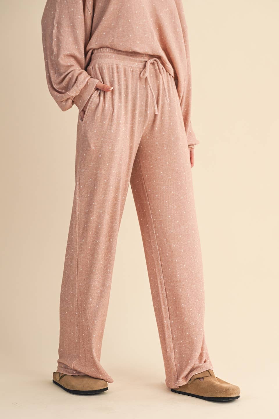 Polka Dot Wide Leg Pants