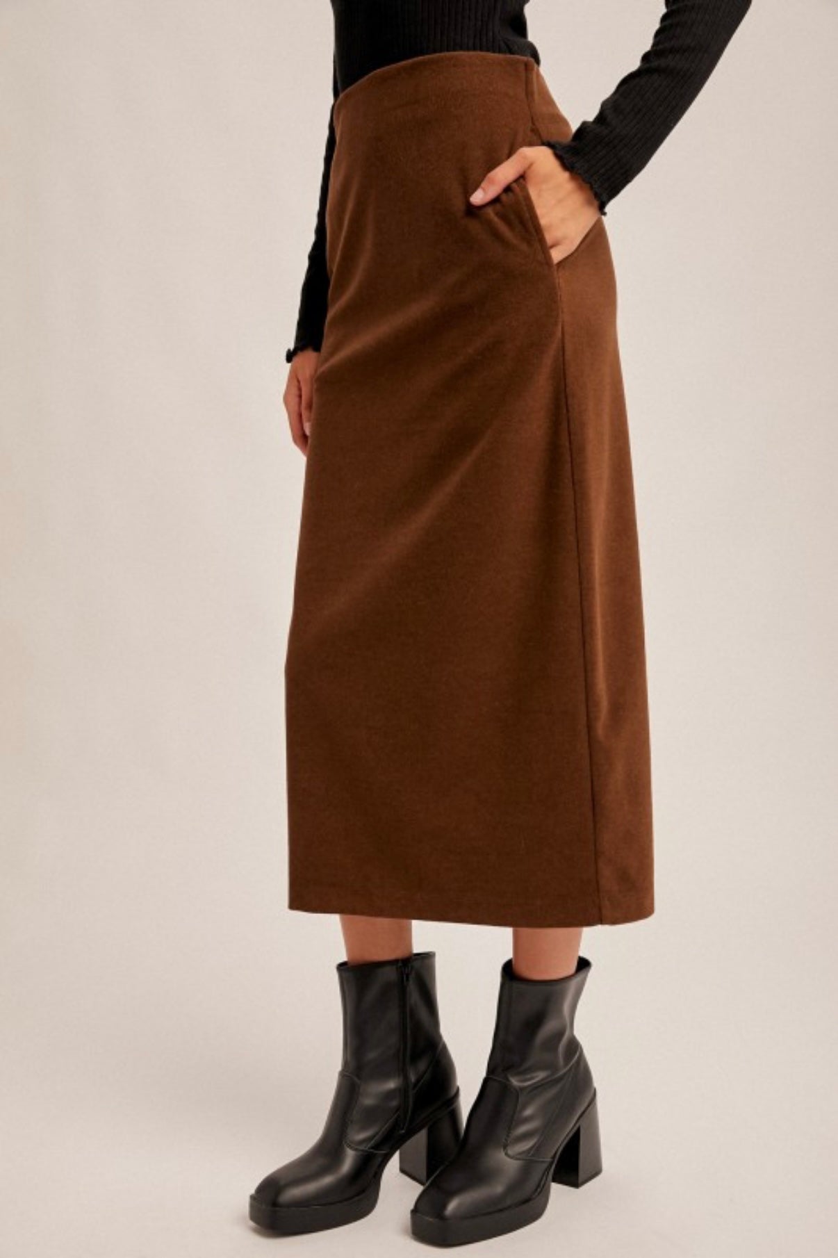 Brush Midi Skirt