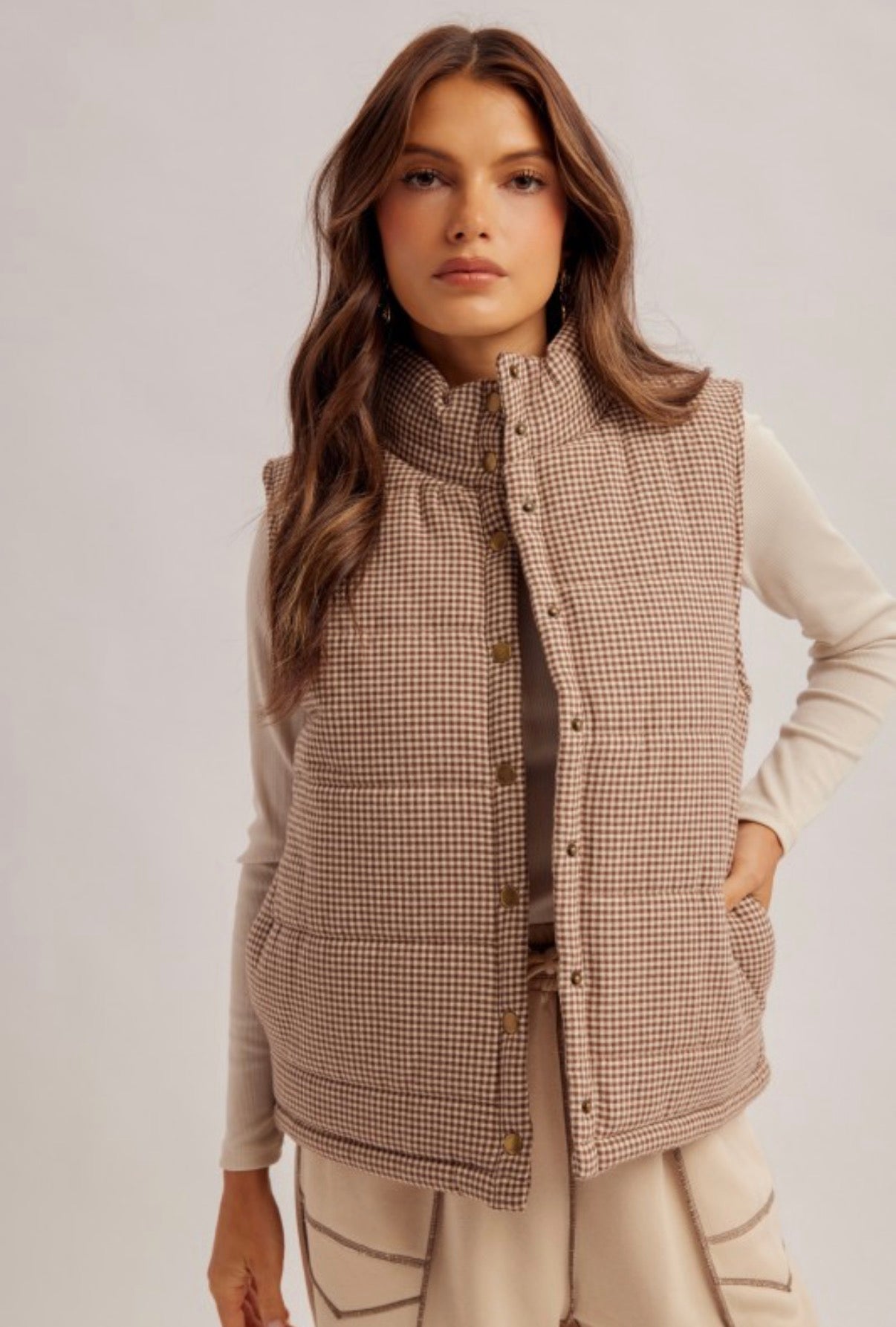 Gingham Vest
