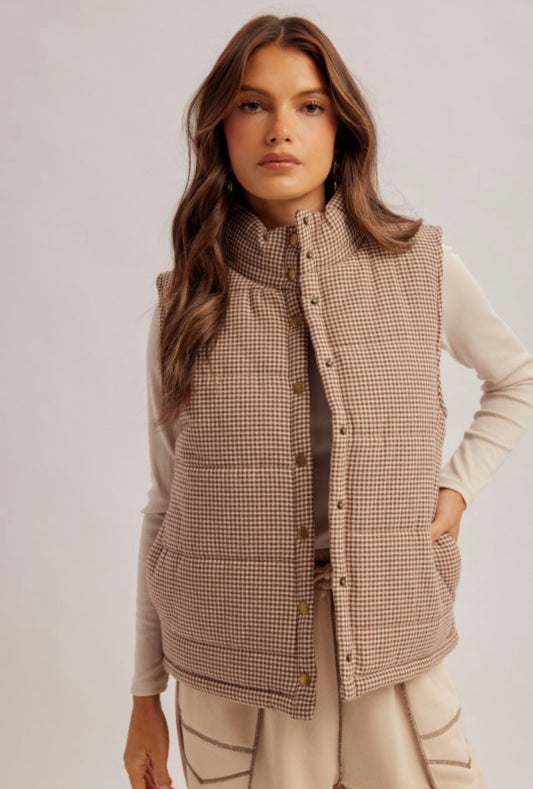 Gingham Vest