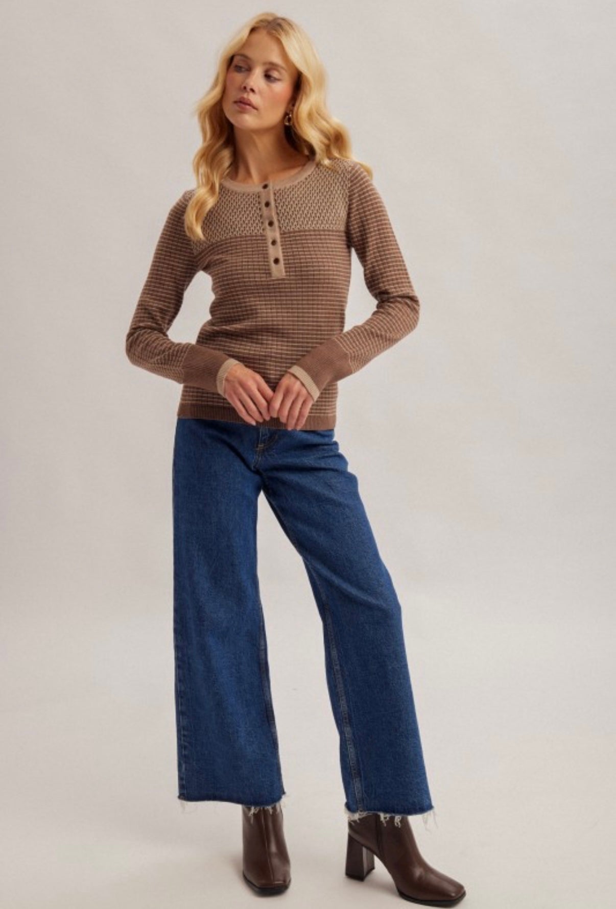 Stitch Pattern Thermal Top