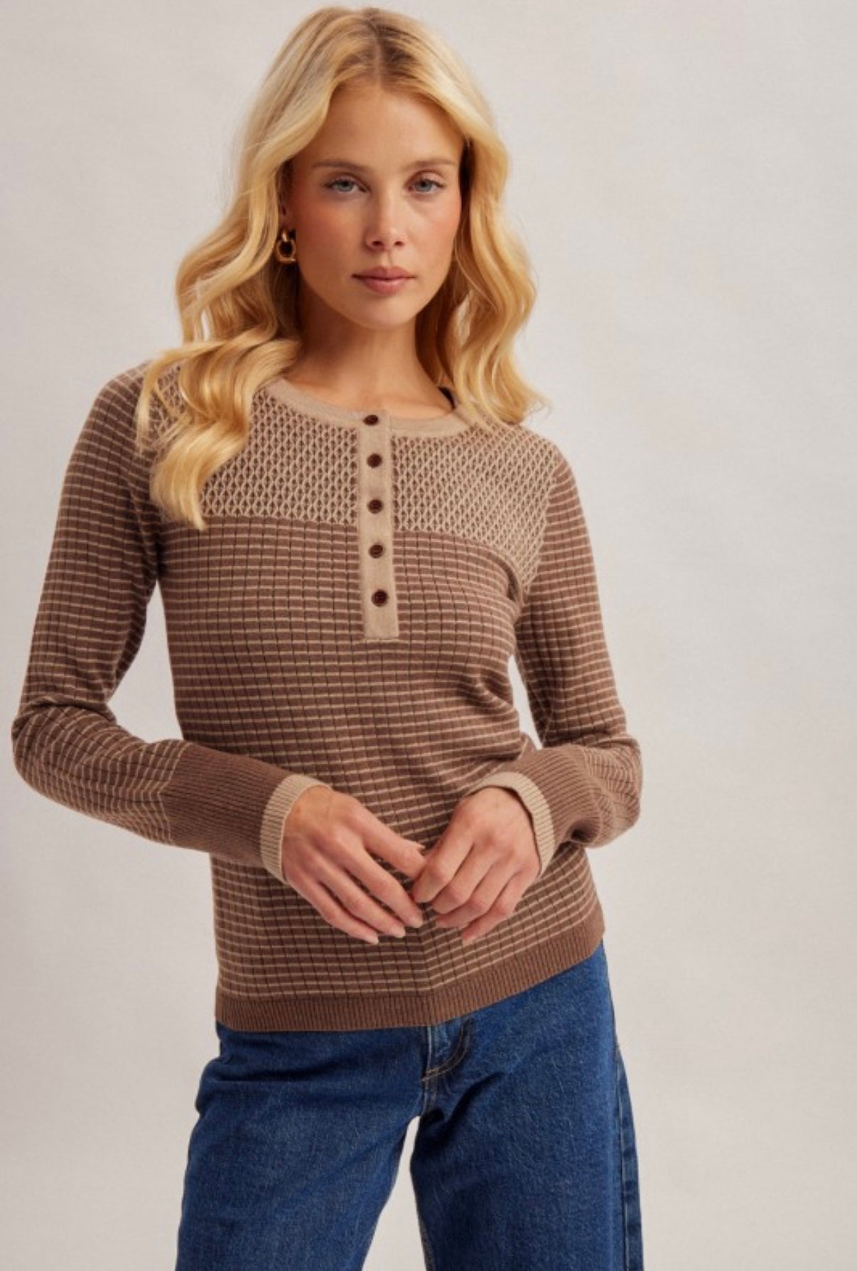 Stitch Pattern Thermal Top