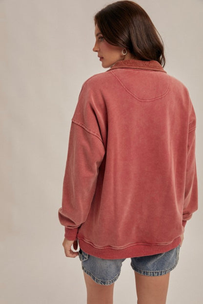 Thermal Sweatshirt Red