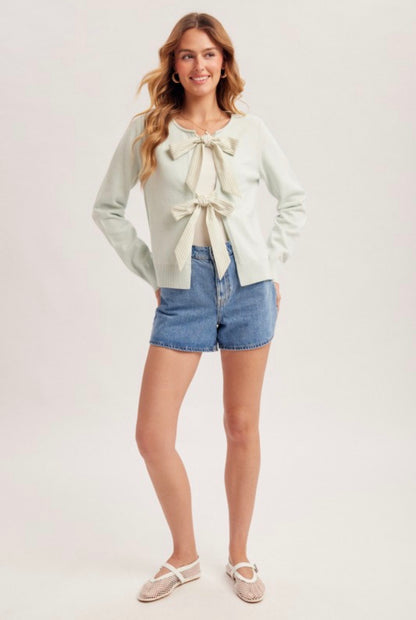 Ribbon Bow Cardi