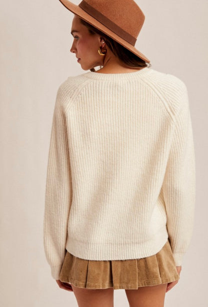 Tie Neck Sweater