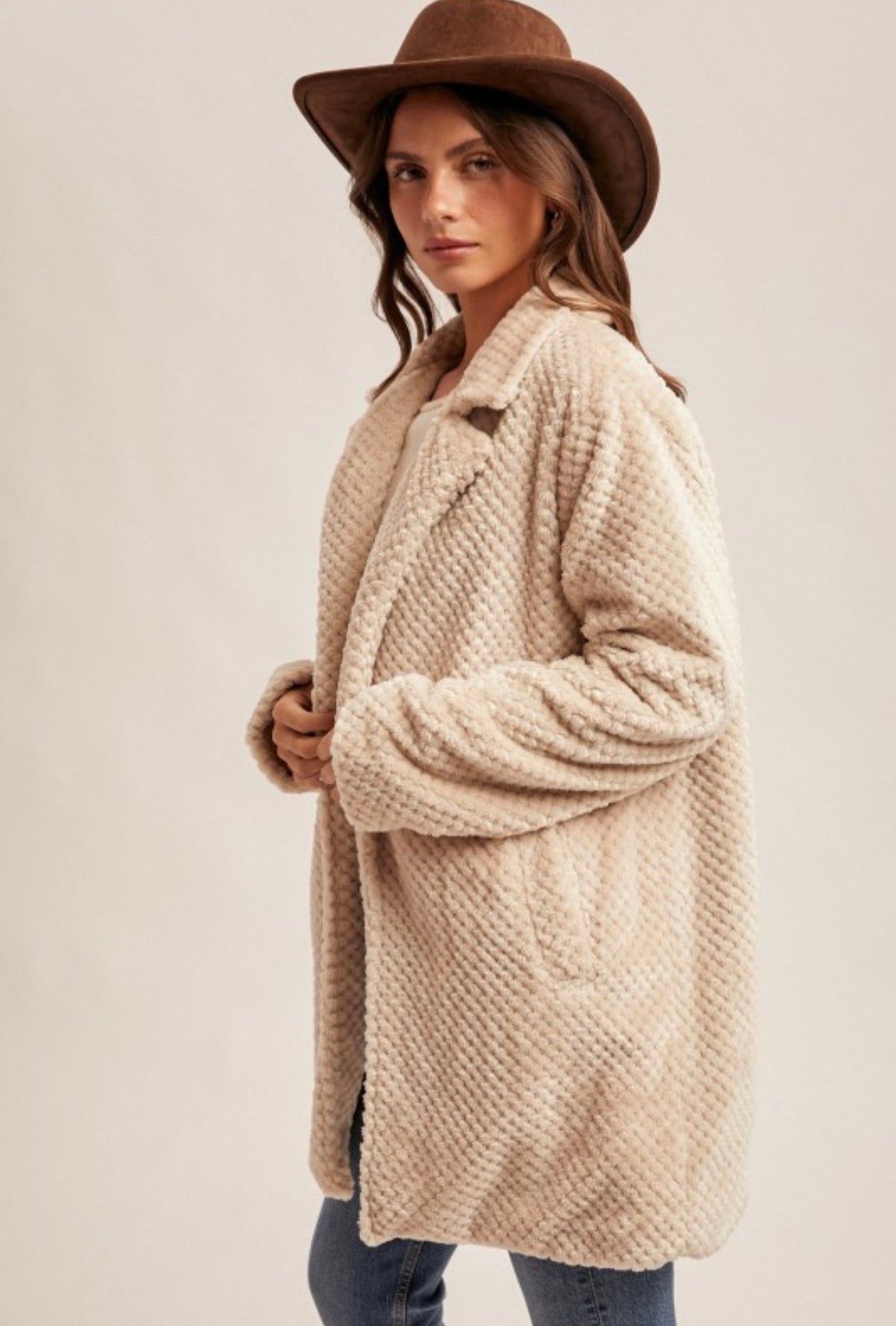Fur Drape Coat