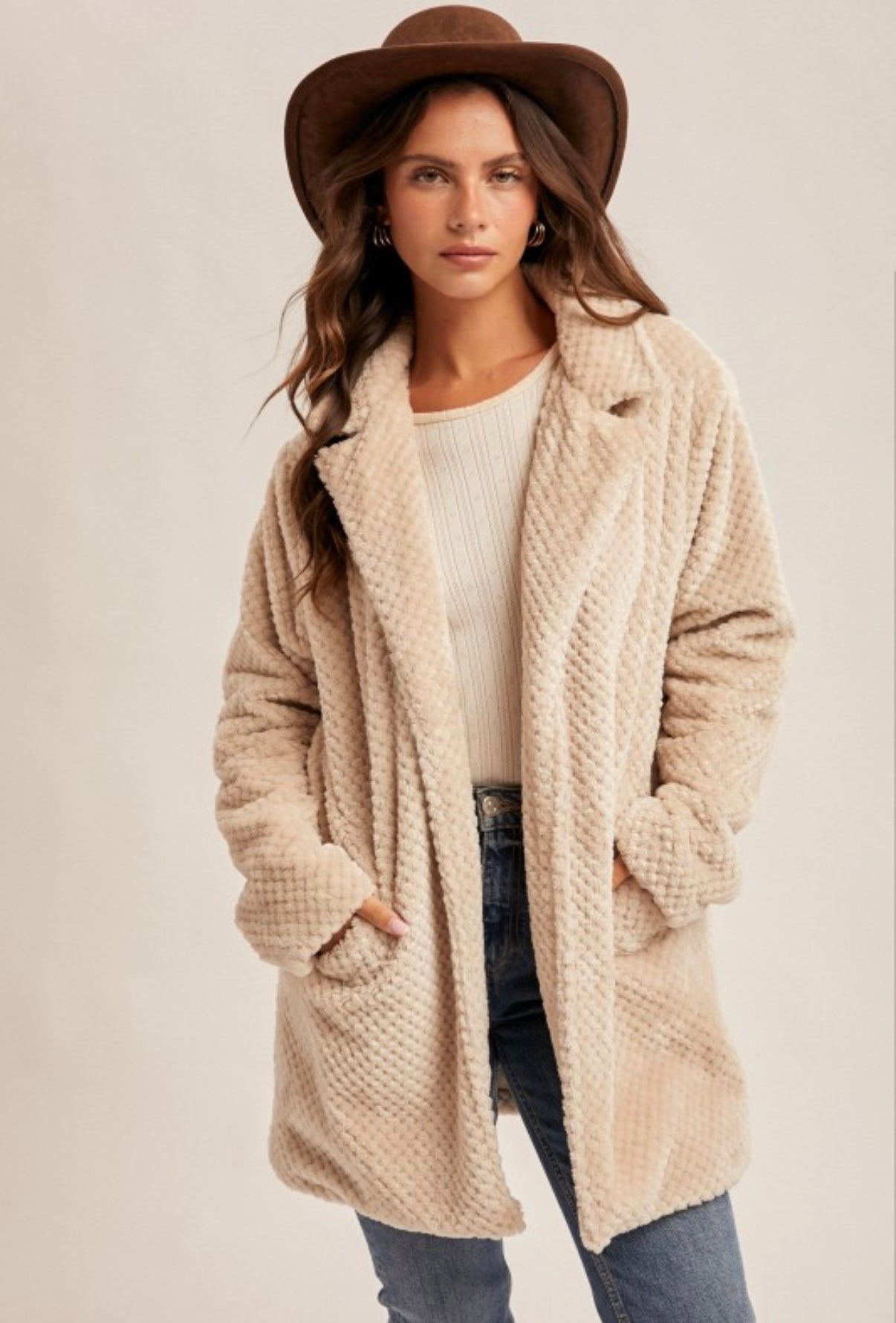 Fur Drape Coat