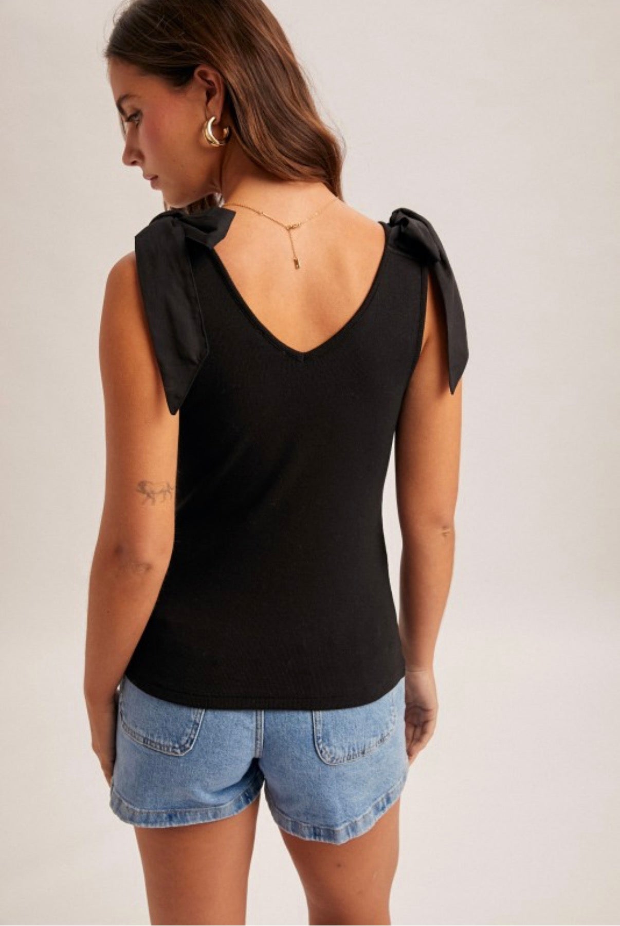 Bow Tie Ribbed Tank