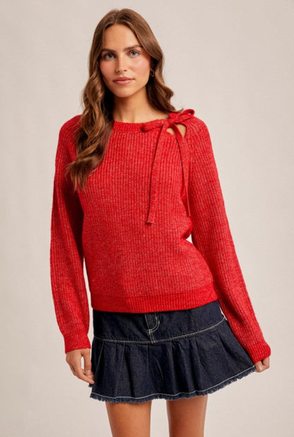 Tie Neck Sweater