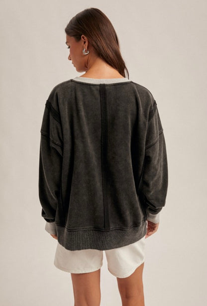 Oversized Crew Black Coffee