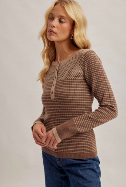 Stitch Pattern Thermal Top