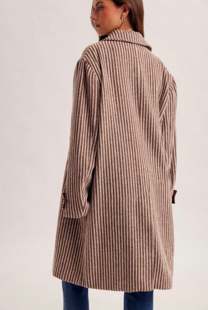 Striped Long Coat