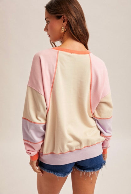 Color Block Henley