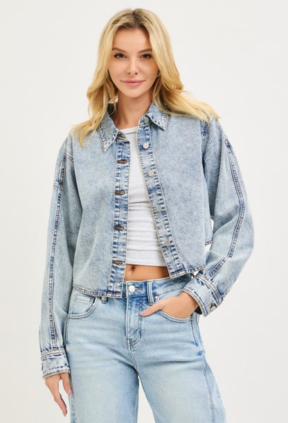 Basic Cropped Button Down