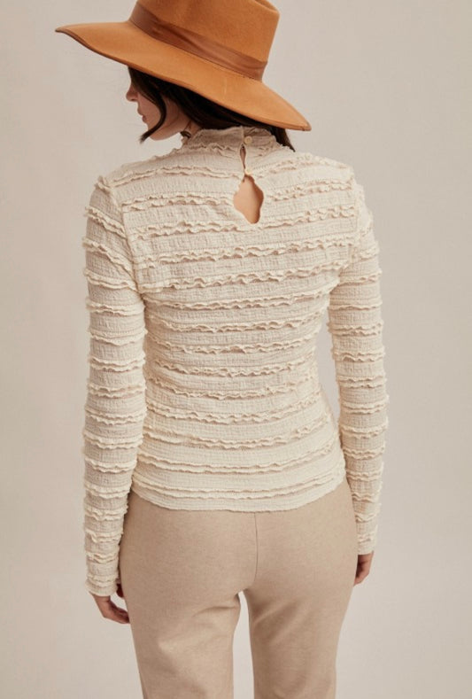 Ruffle Lace Long Sleeve
