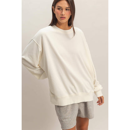 Mineral Washed Crew Neck Sweatshirt