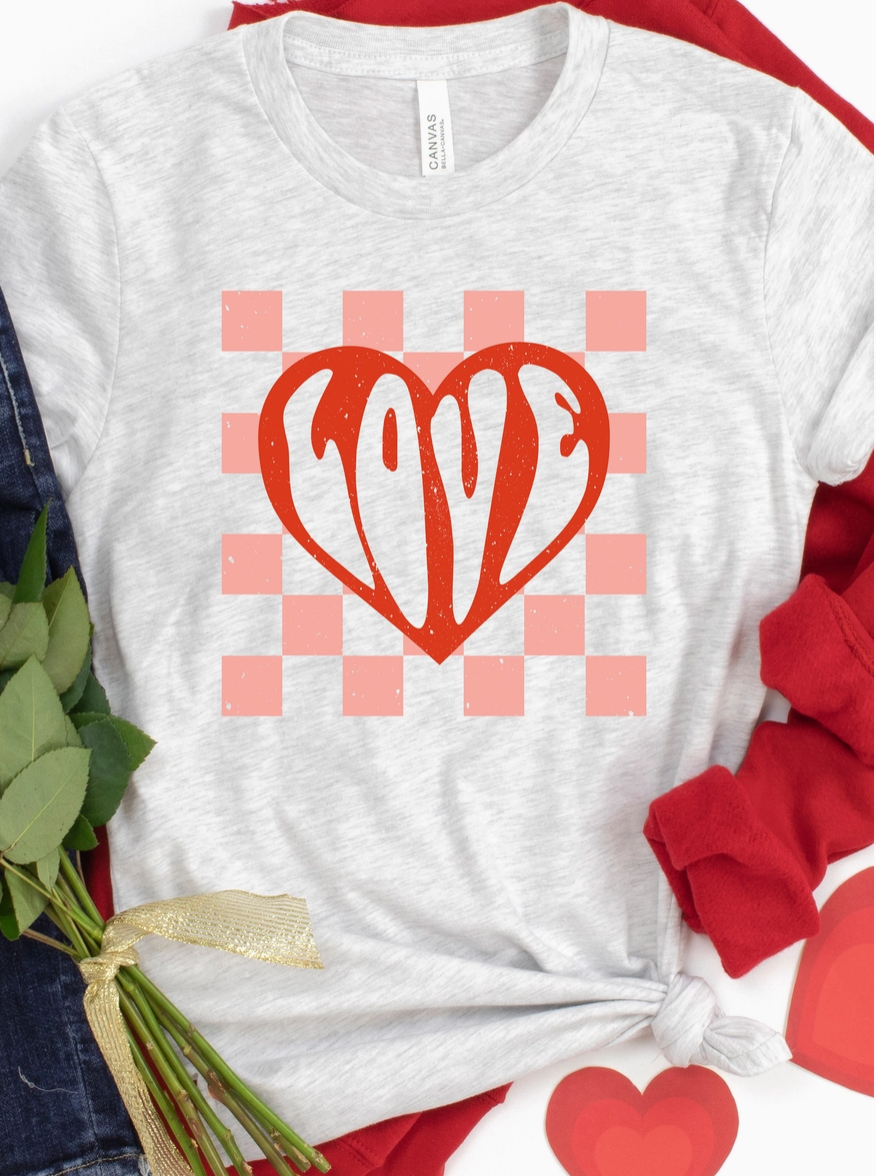 Checkered Love Tee