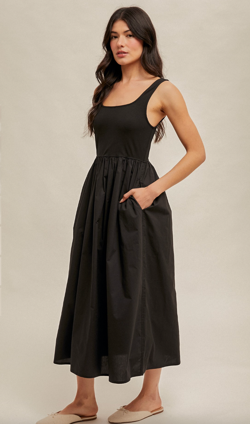 Scoop Midi Dress