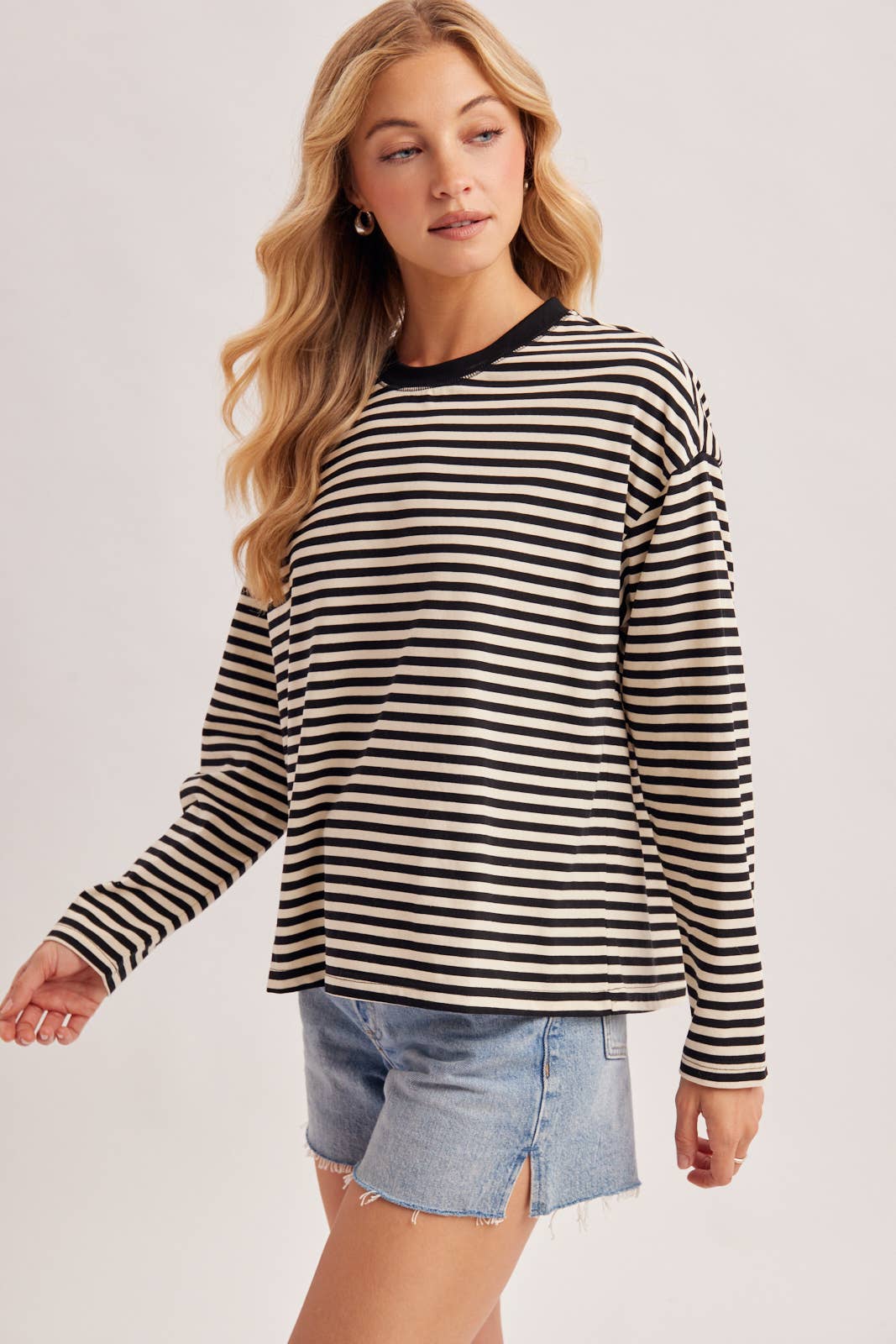 Oversized Stripe Pullover