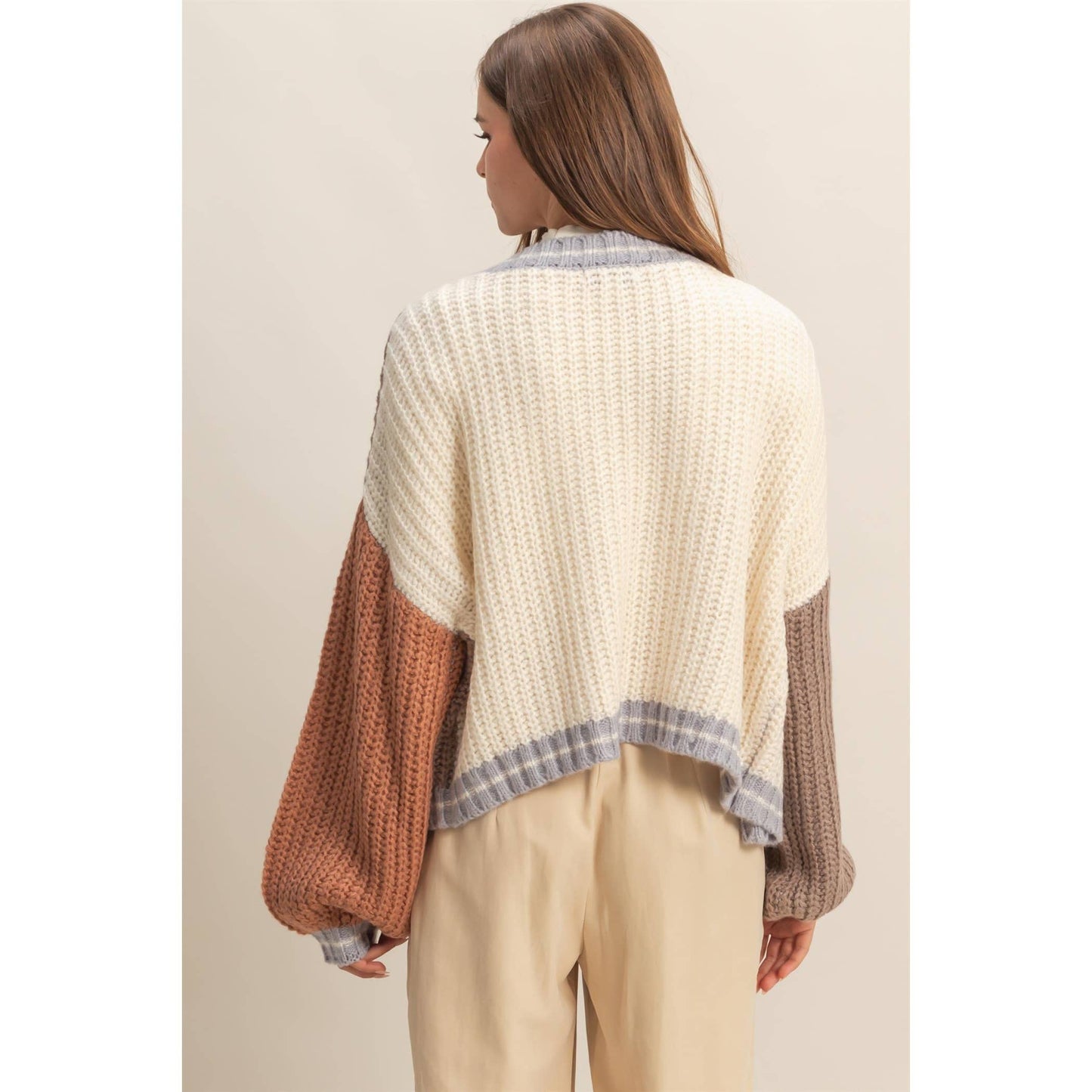 Color Block Cardigan