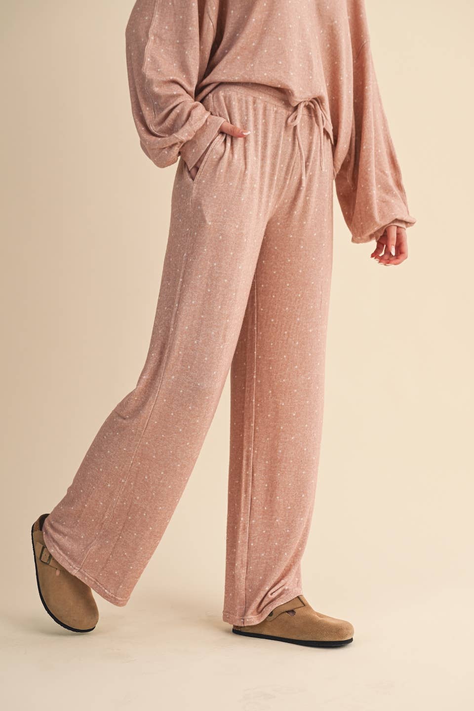 Polka Dot Wide Leg Pants