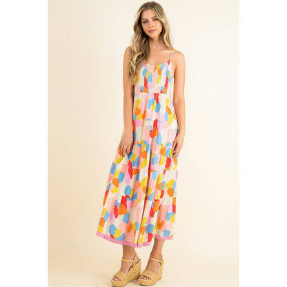 Smocked Multicolor Dress