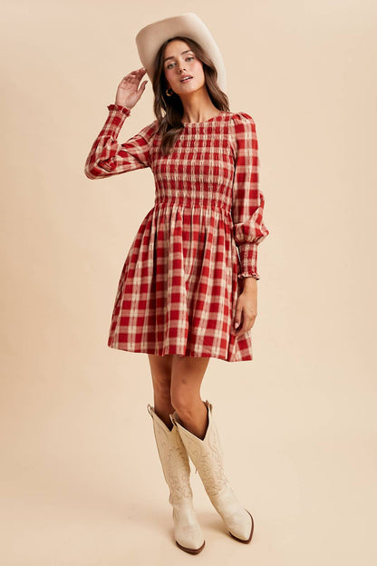 Plaid Mini Dress