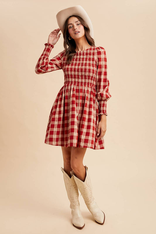 Plaid Mini Dress