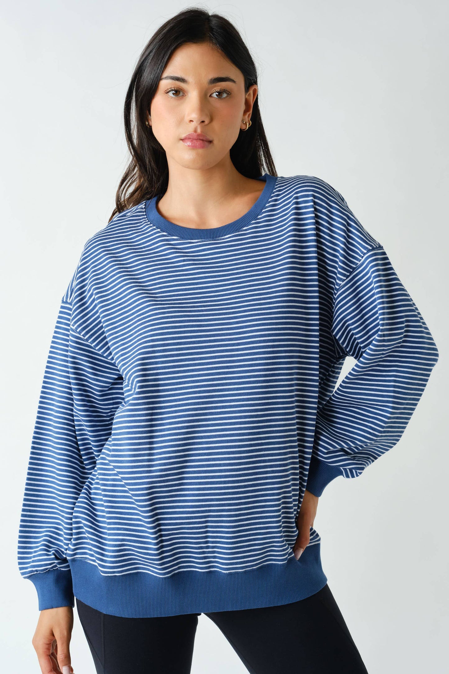 Coastal Striped Crewneck
