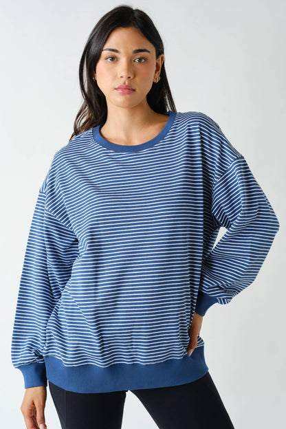 Coastal Striped Crewneck