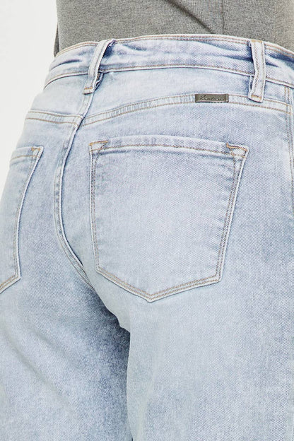 High Rise Slim Straight Jeans