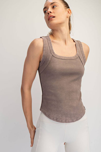 Mineral Wash Rib Tank
