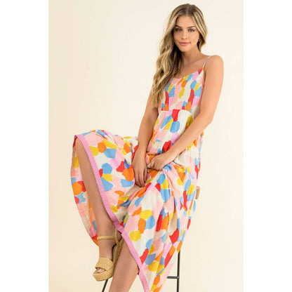 Smocked Multicolor Dress