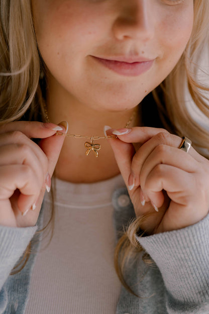 He Holds All Together Charm Necklace