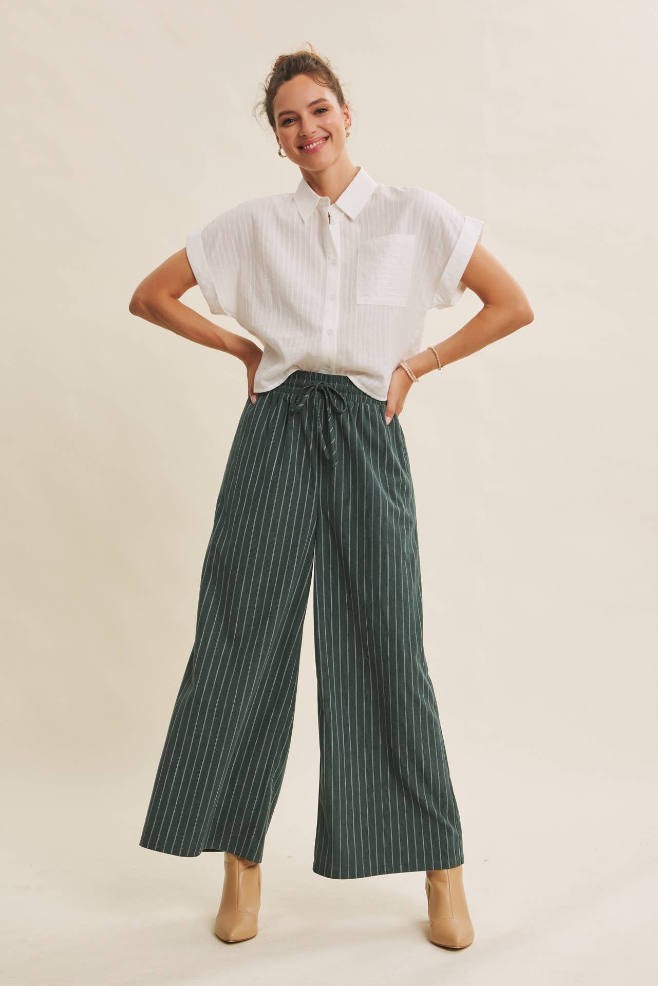 Wide Leg Corduroy Pants