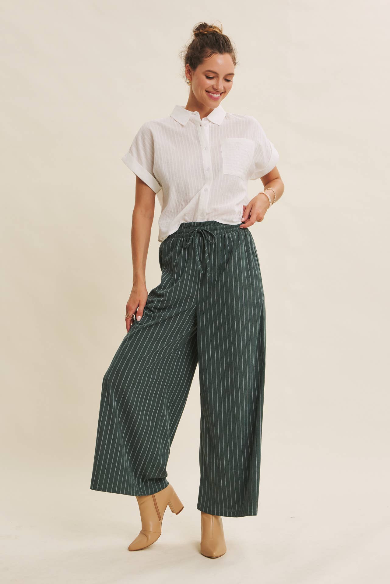Wide Leg Corduroy Pants