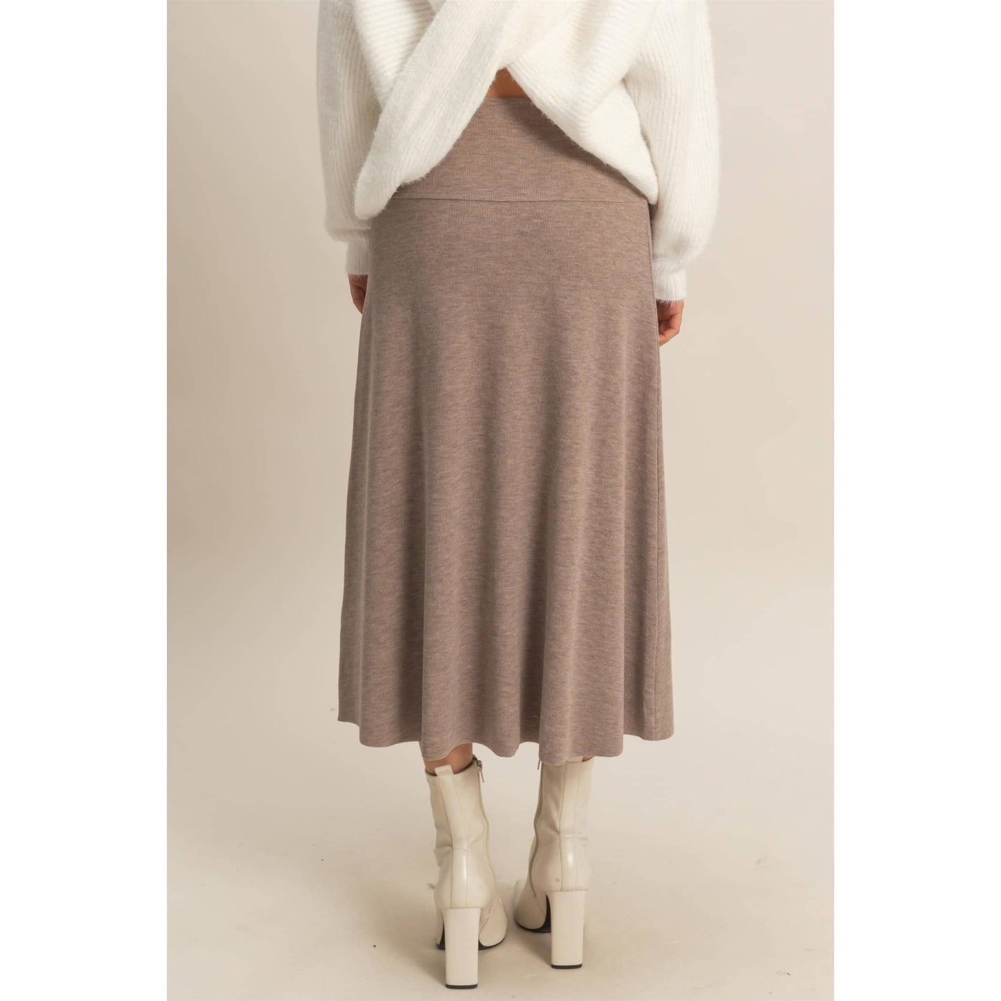 Ribbed Knit Skirt