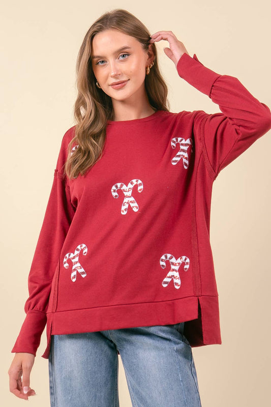 Candy Cane Sweatshirt