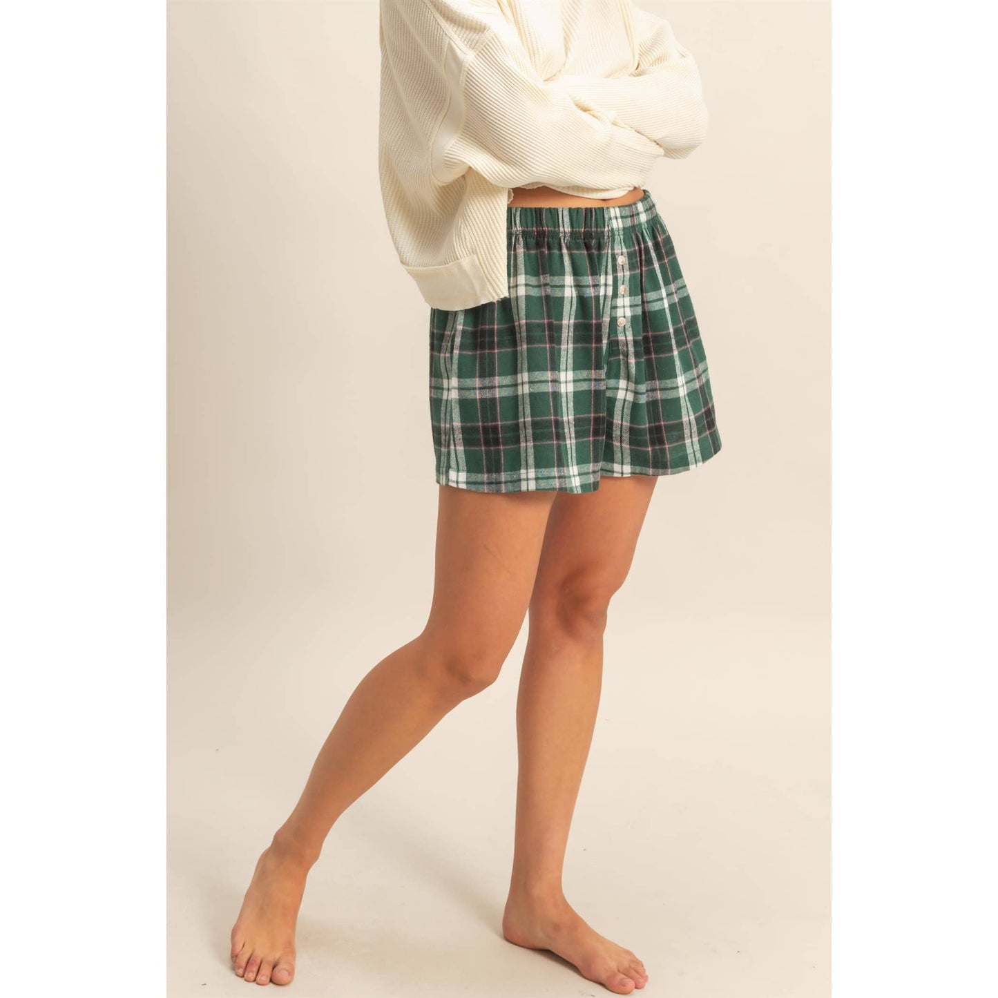 Flannel Boxer Shorts