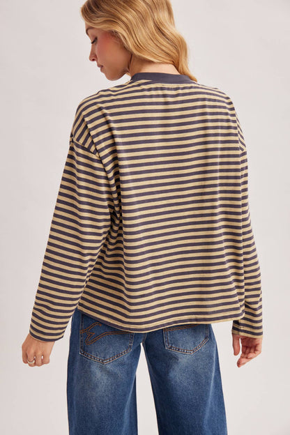 Oversized Stripe Pullover