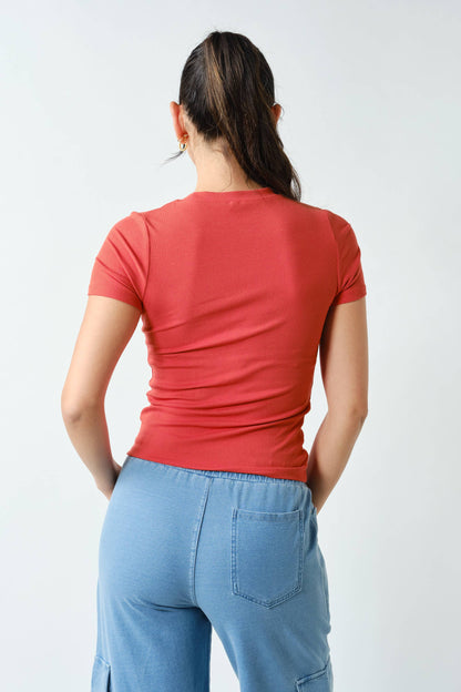 Ribbed Athleisure Top