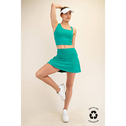 Back Pleat Skort