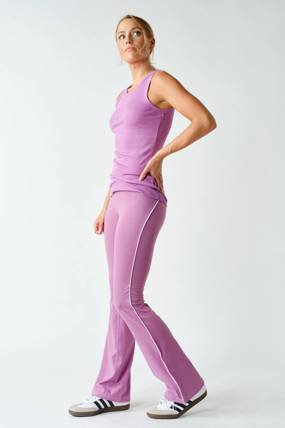 Micro-Ribbed Athleisure Tank Top